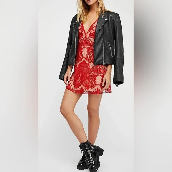 FREE PEOPLE-Night Shimmers mini dress - Picture 2 of 9